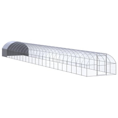 Kalmrek Galvanized Steel Chicken Coop with Covered Run