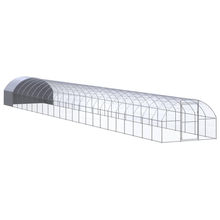 Kalmrek Galvanized Steel Chicken Coop with Covered Run