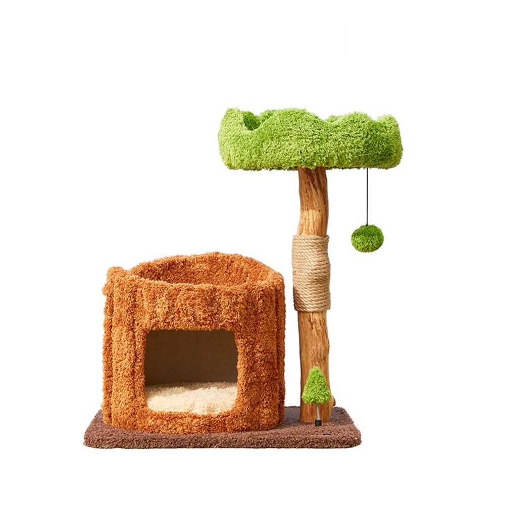 Multi-Level Cat Tower with Scratching Post, Nest & Toys