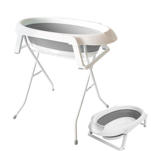 2-in-1 Foldable Elevated Dog Bathtub & Grooming Station