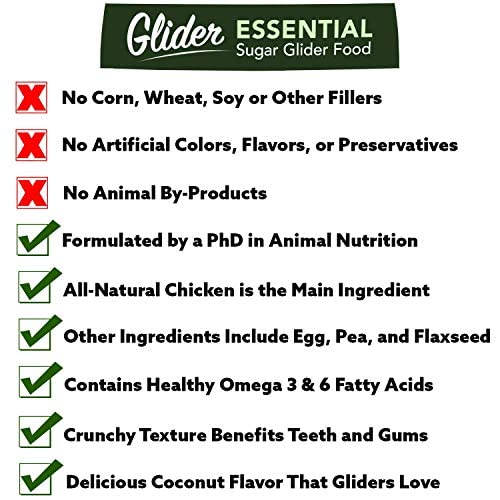 Exotic Nutrition Coconut Glider Essential Food, Zero Fillers