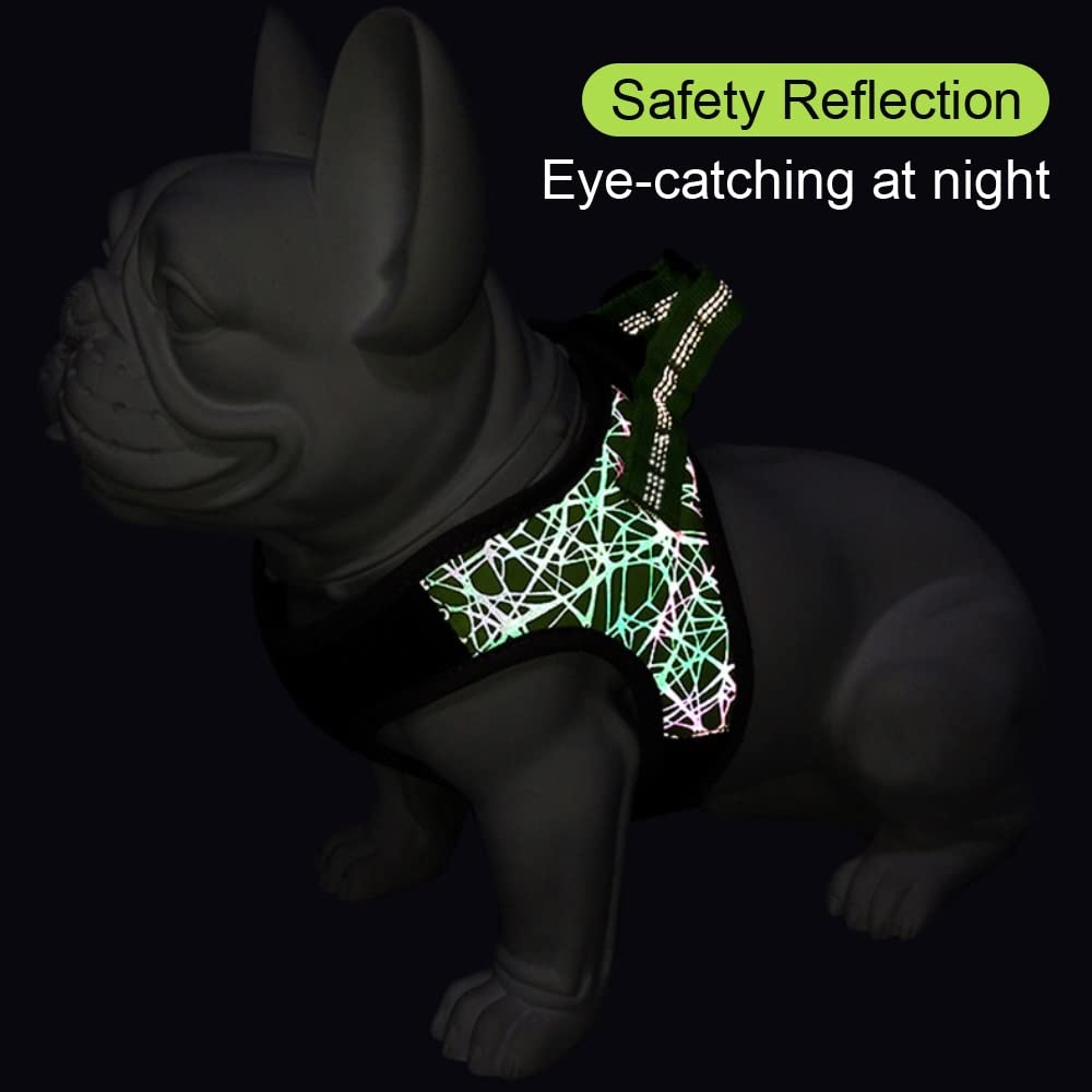Reflective No-Pull Nylon Harness for Small Dogs