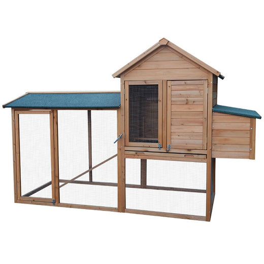 TXGJWRA Large Wooden Rabbit Hutch with Removable Tray & Run