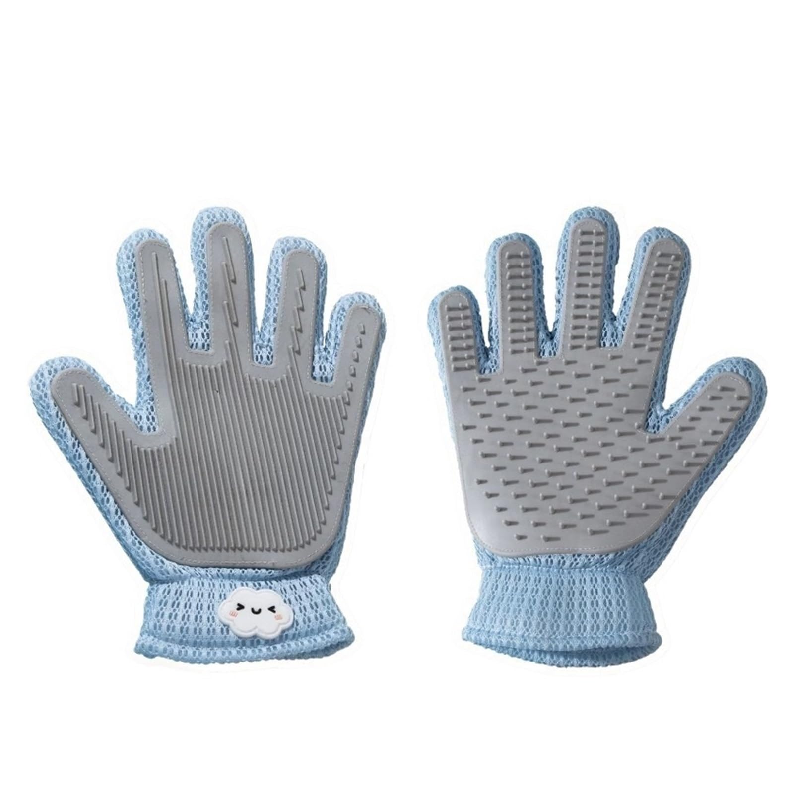 Two-Sided Silicone Pet Grooming & Hair Removal Gloves