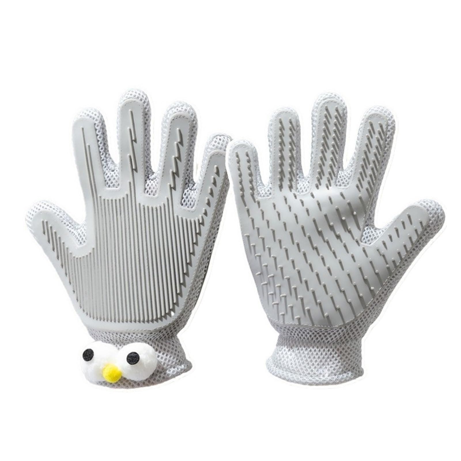 Two-Sided Silicone Pet Grooming & Hair Removal Gloves