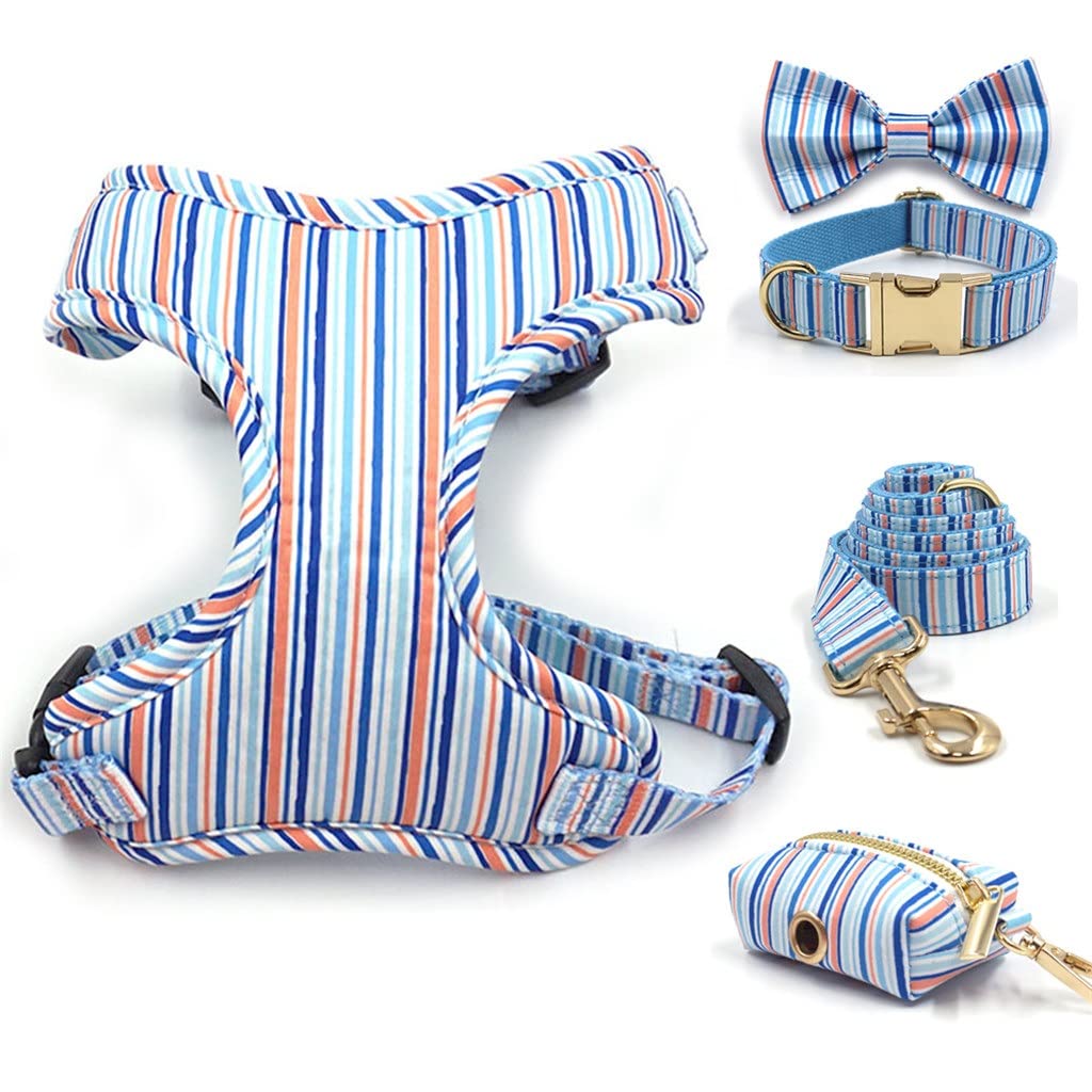 Personalized No-Pull Harness, Collar & Leash Set for Small Dogs
