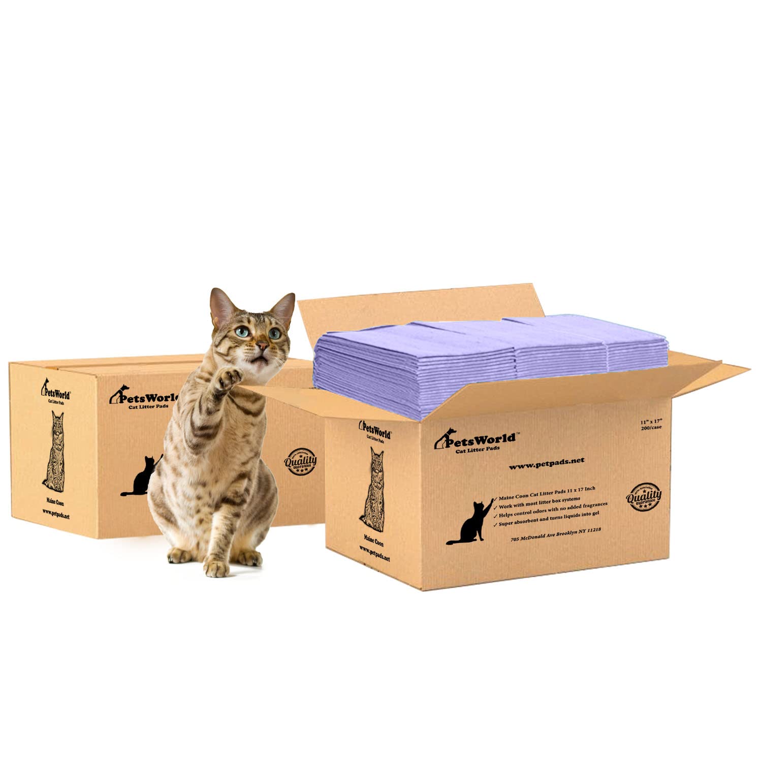 PETSWORLD Cat Pad Refills for Breeze Litter Systems