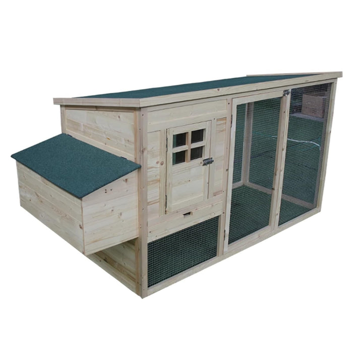 TXGJWRA Elevated Wooden Rabbit Hutch with Waterproof Roof