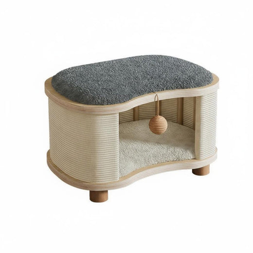 KiBcsLic Foldable Insulated Indoor Cat Tent Bed