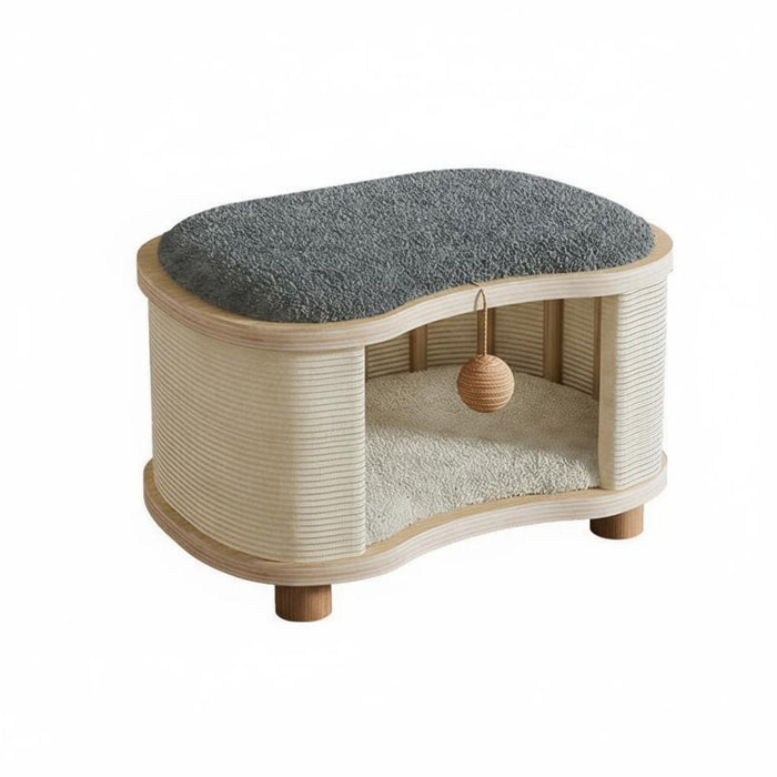 KiBcsLic Foldable Insulated Indoor Cat Tent Bed