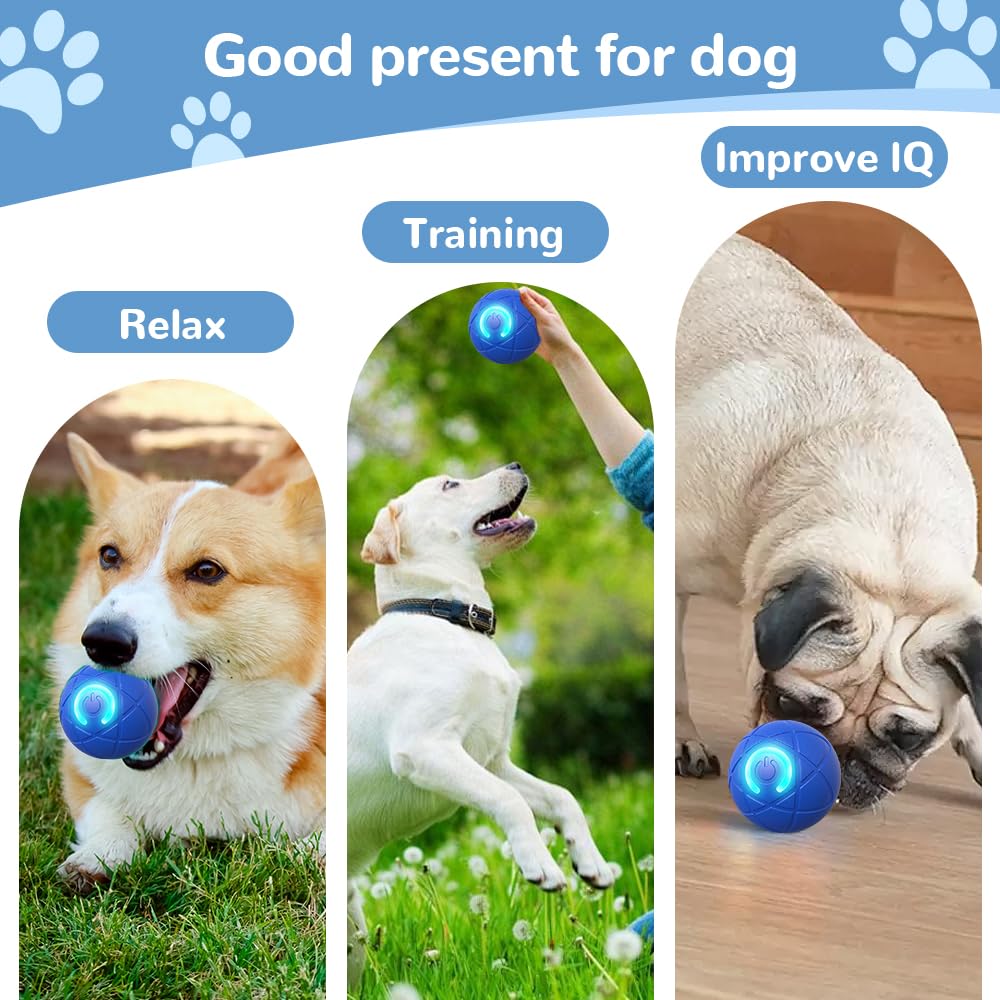 Automatic Rolling & Bouncing Ball Toy for Dogs & Cats
