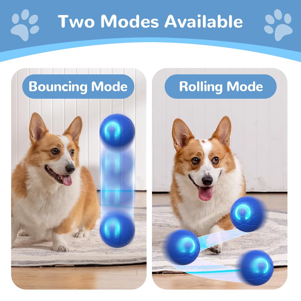 Automatic Rolling & Bouncing Ball Toy for Dogs & Cats