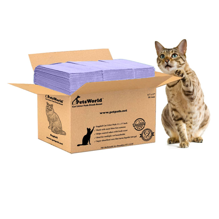 PETSWORLD Cat Pad Refills for Breeze Litter Systems