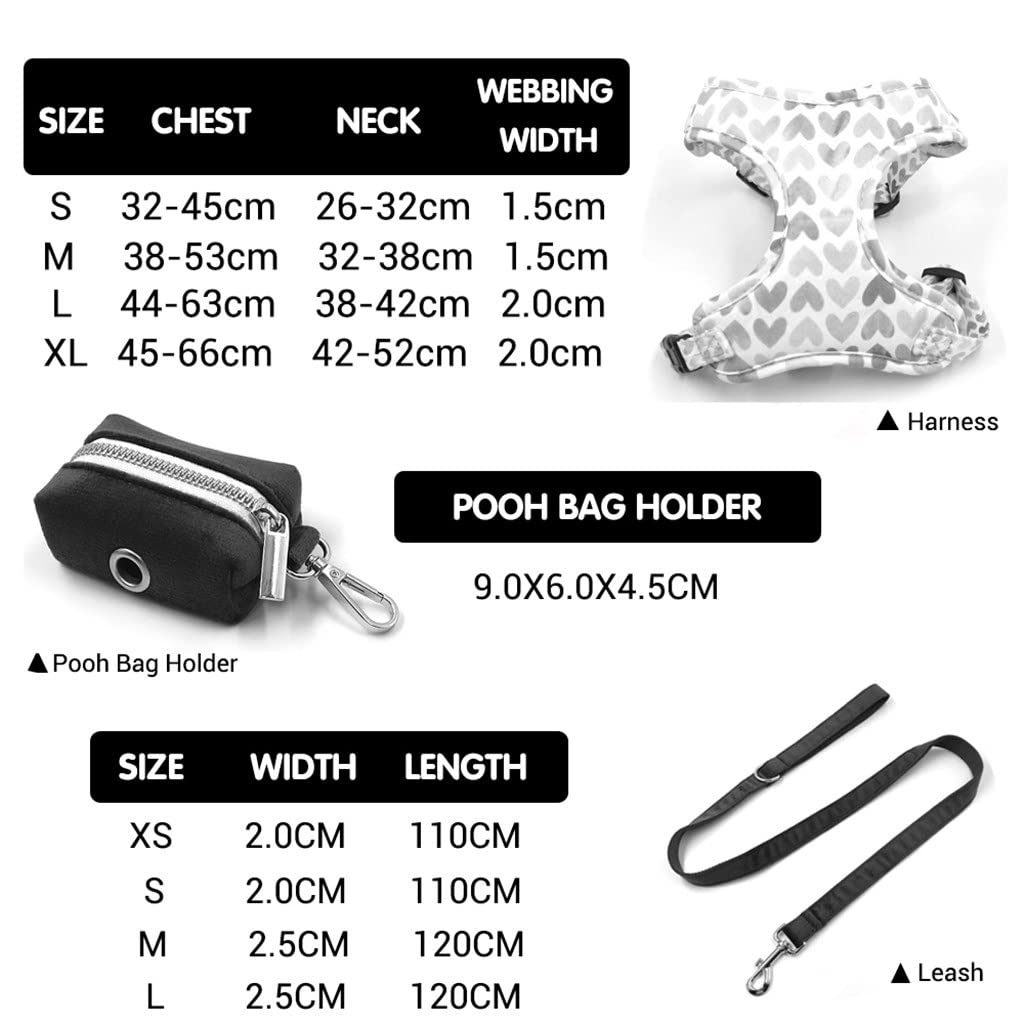 Personalized No-Pull Harness, Collar & Leash Set for Small Dogs