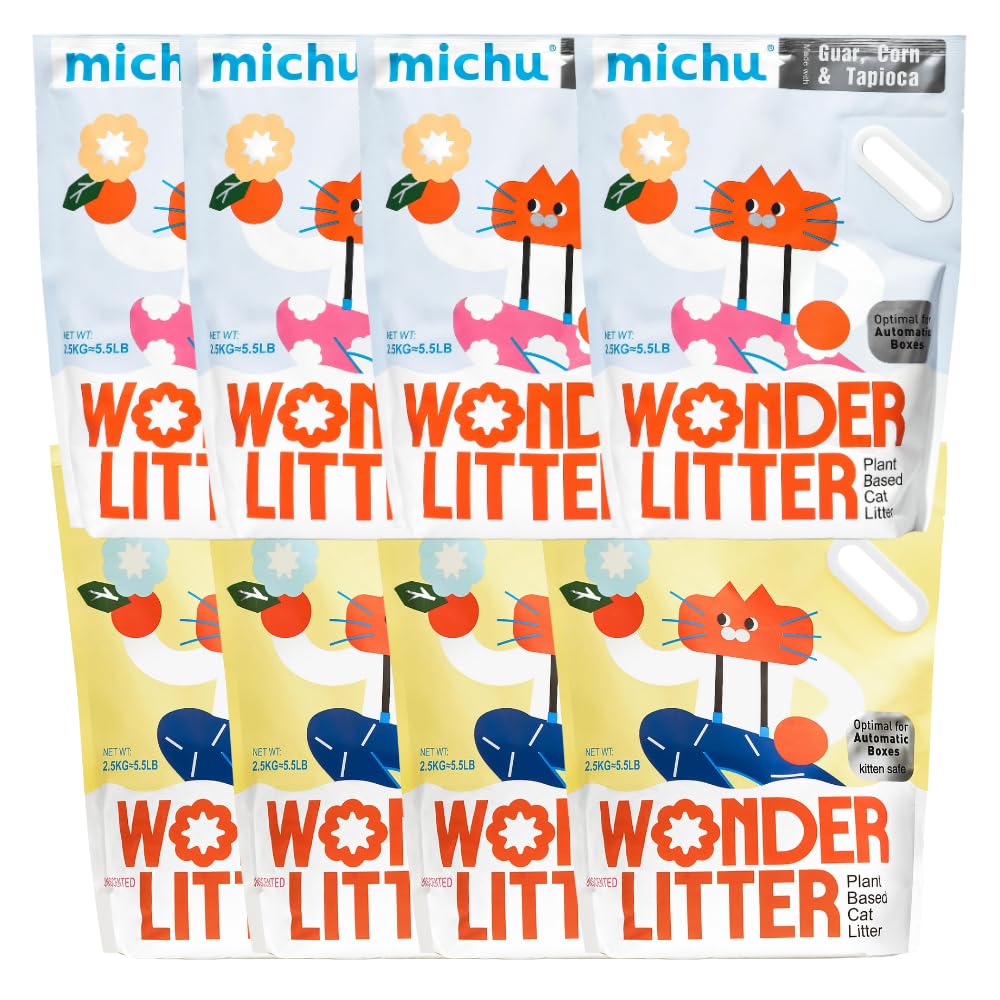 Michu Wonder Plant-Based Cat Litter for Automatic Boxes