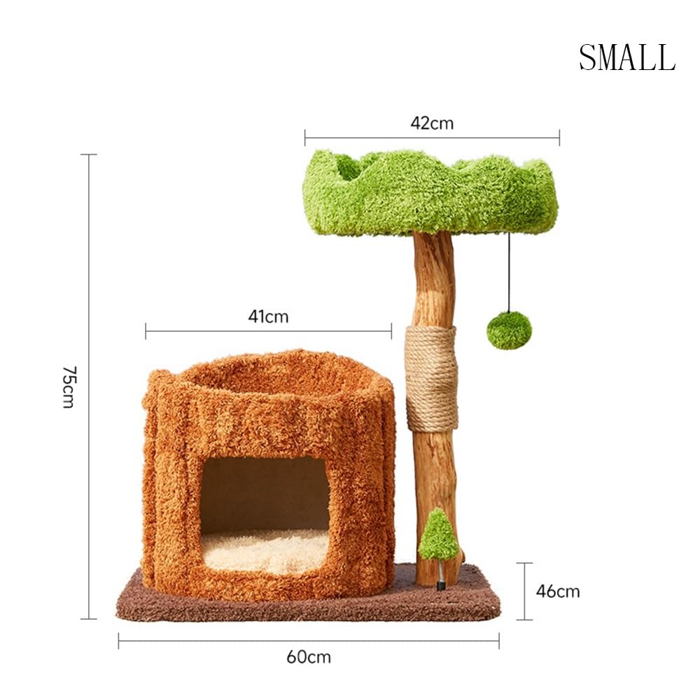 Multi-Level Cat Tower with Scratching Post, Nest & Toys