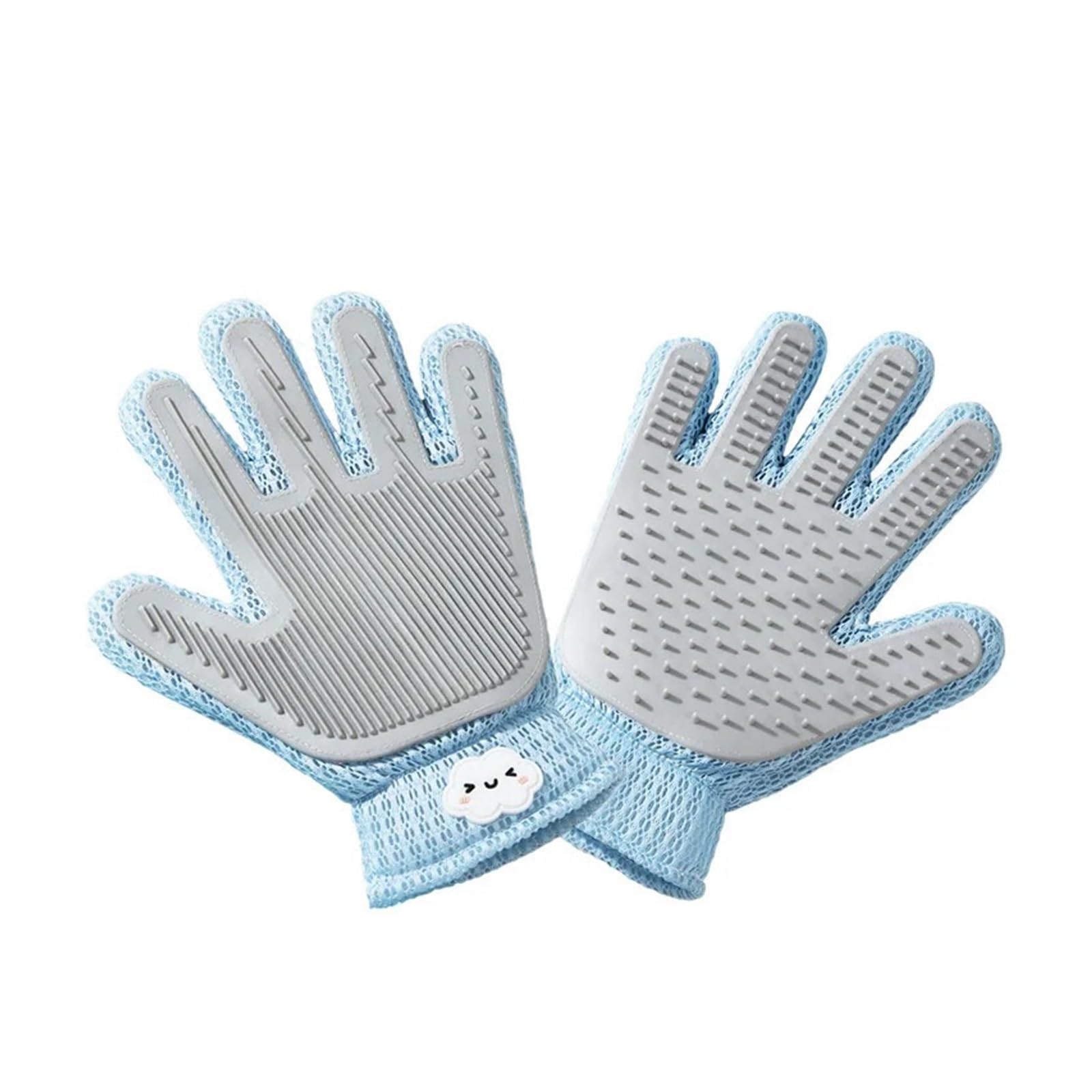 Two-Sided Silicone Pet Grooming & Hair Removal Gloves