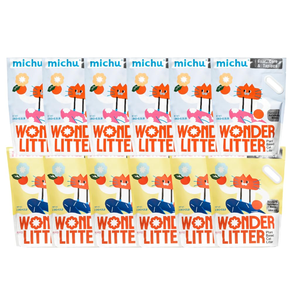 Michu Wonder Plant-Based Cat Litter for Automatic Boxes