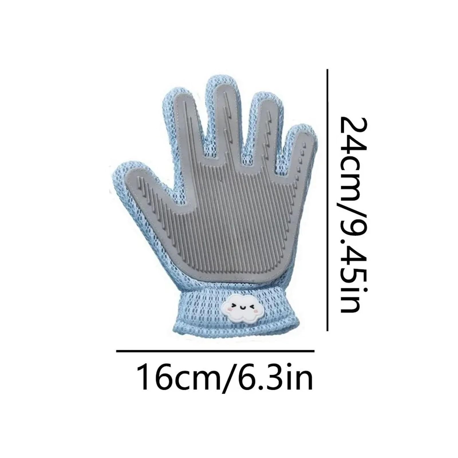 Two-Sided Silicone Pet Grooming & Hair Removal Gloves