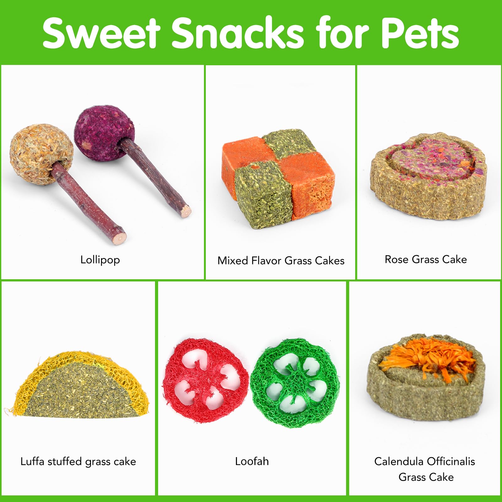 VESPRO Rabbit & Bunny Chew Toys for Small Pets