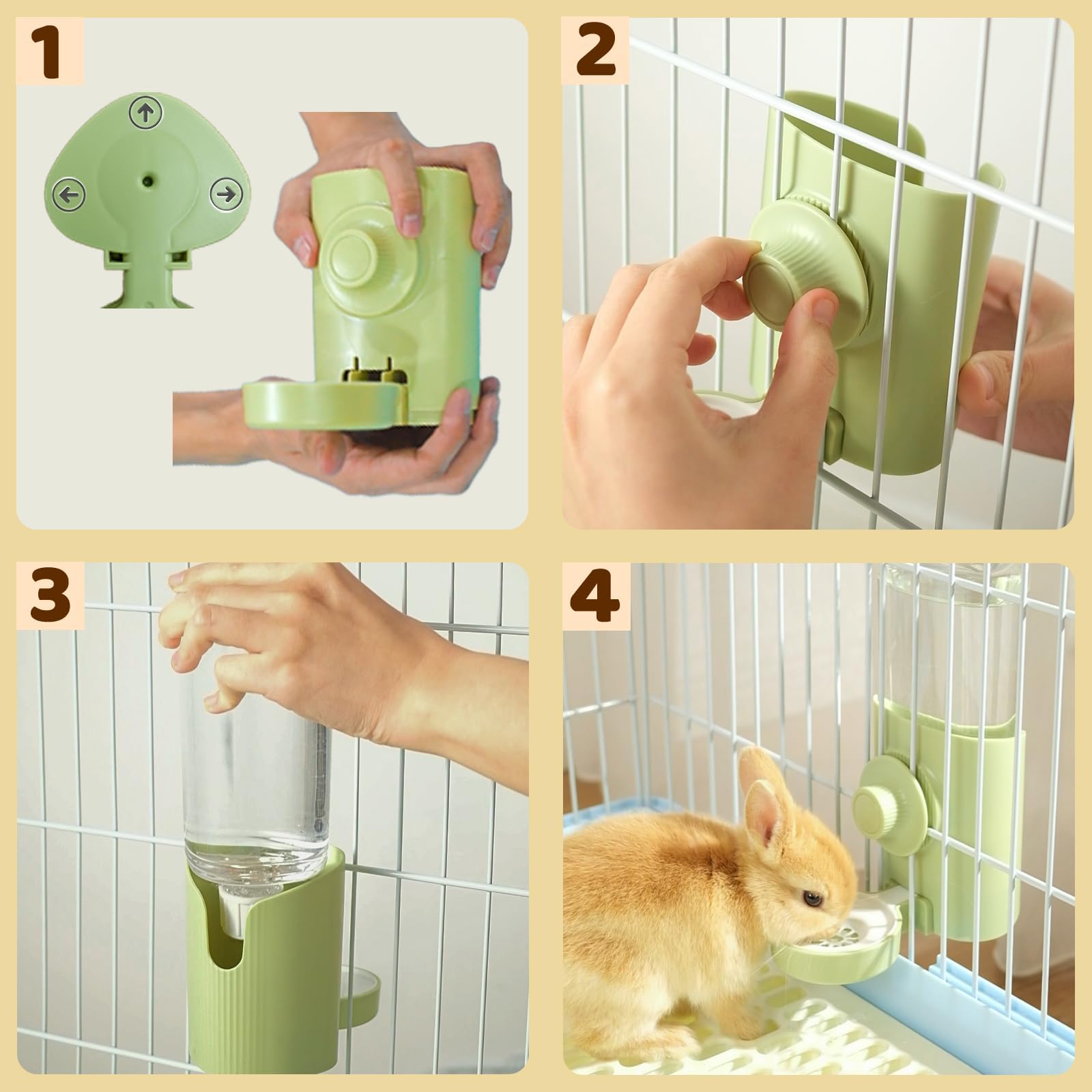 600ml Hanging Water Bottle for Rabbits & Small Pets