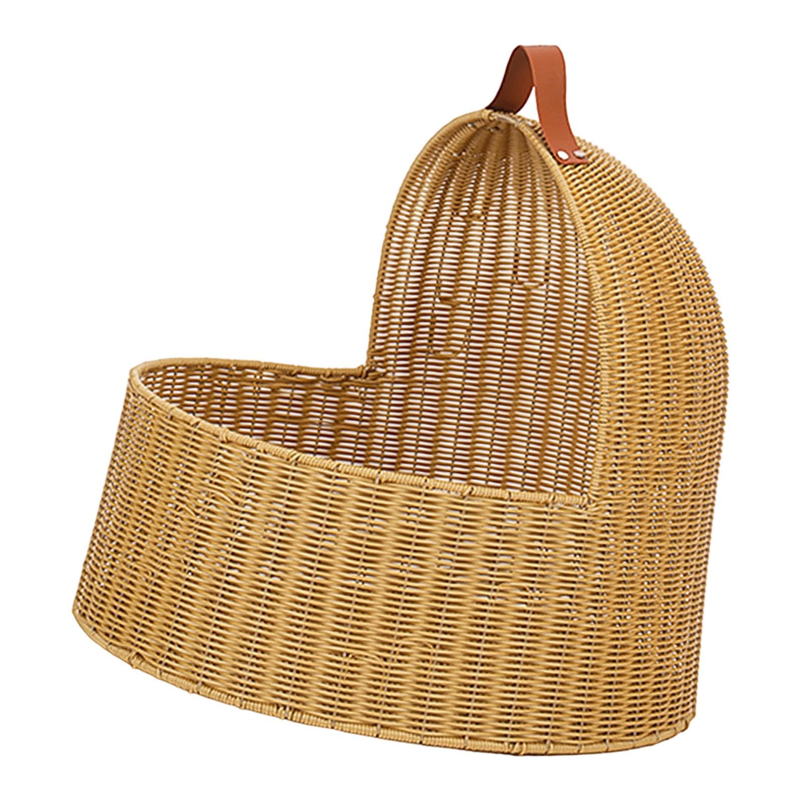 Bothyi Rattan-Style Cat Hideaway Bed with Cushion