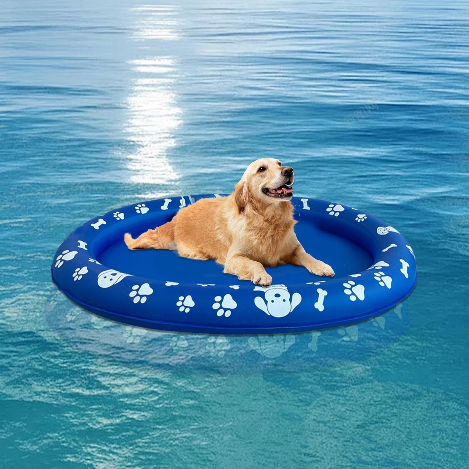 Inflatable Dog Pool & Bathing Tub for Outdoor Water Play