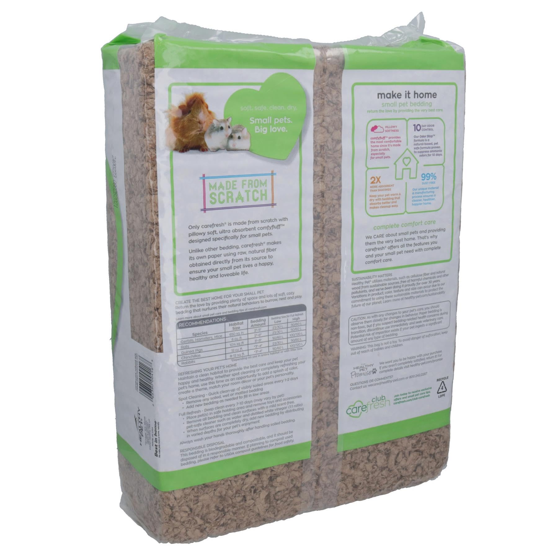 AB Tools Natural Dust-Free Small Animal Cage Bedding, 60L