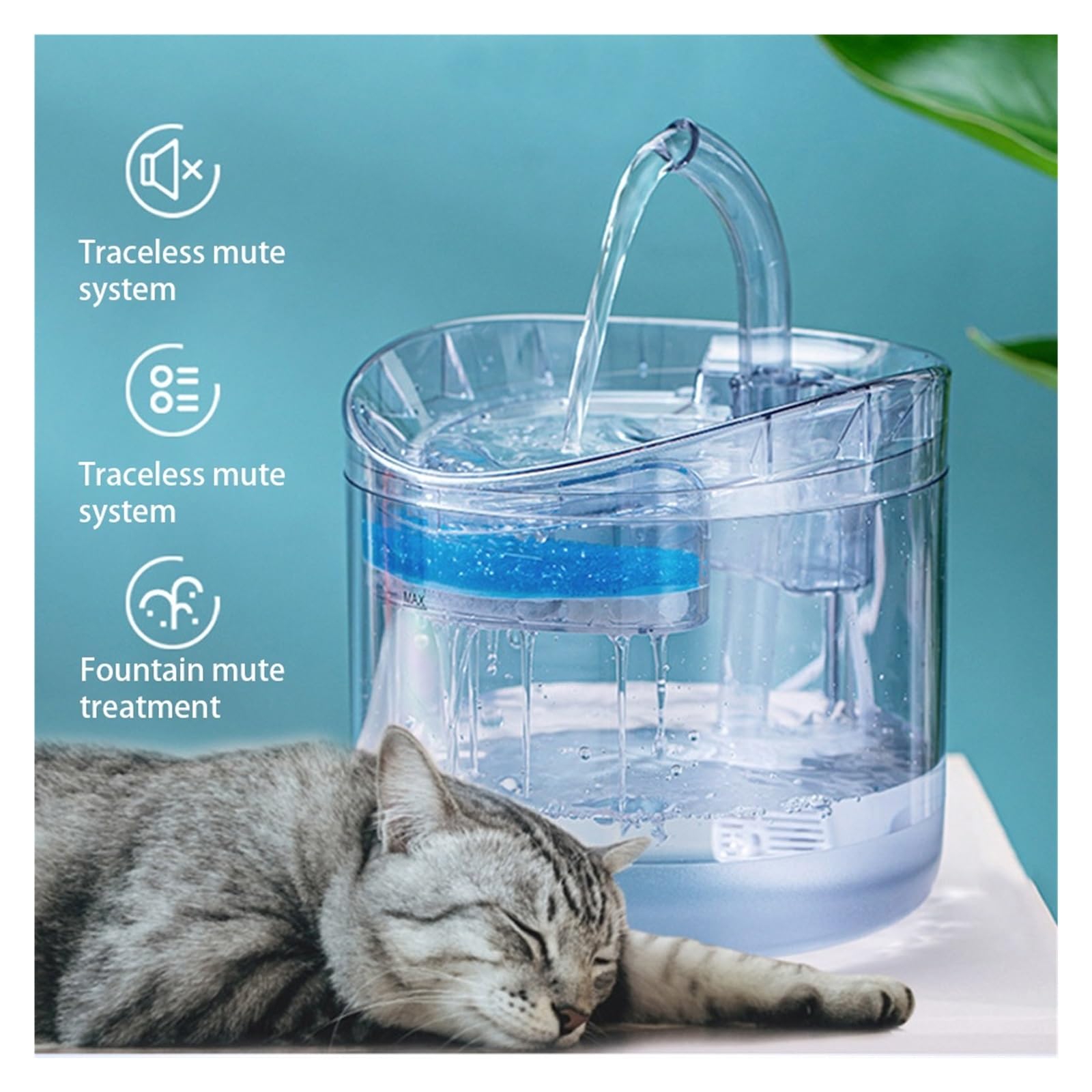Automatic Sensor Water Fountain for Cats & Small Pets