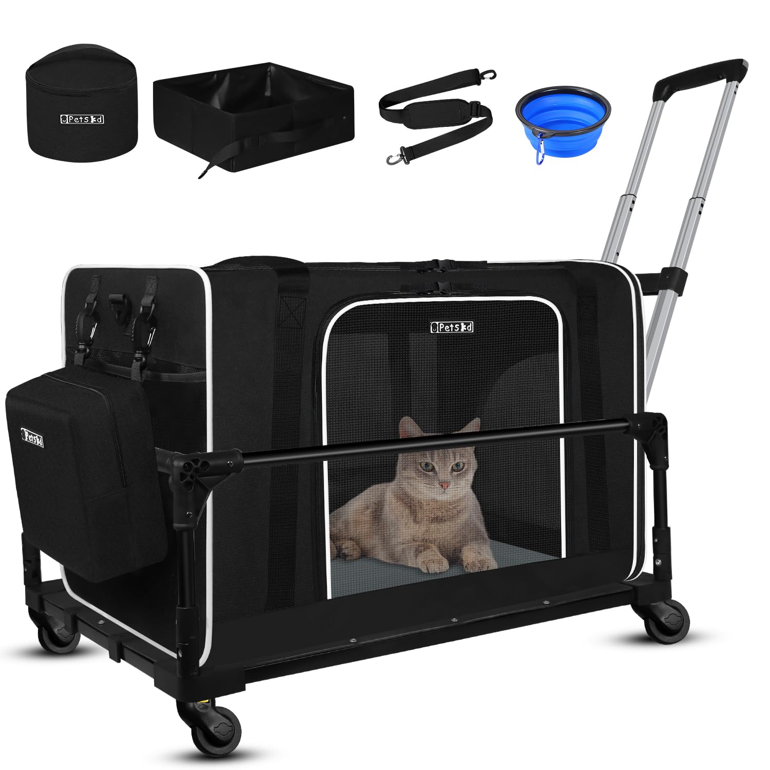 Petskd Extra-Large Cat Carrier for Large Cats, 24 Inches