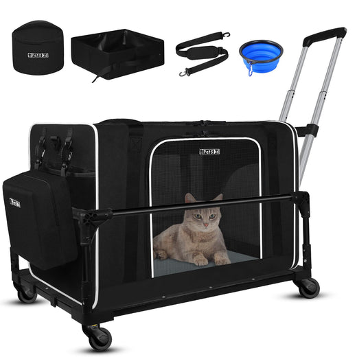 Petskd Extra-Large Cat Carrier for Large Cats, 24 Inches