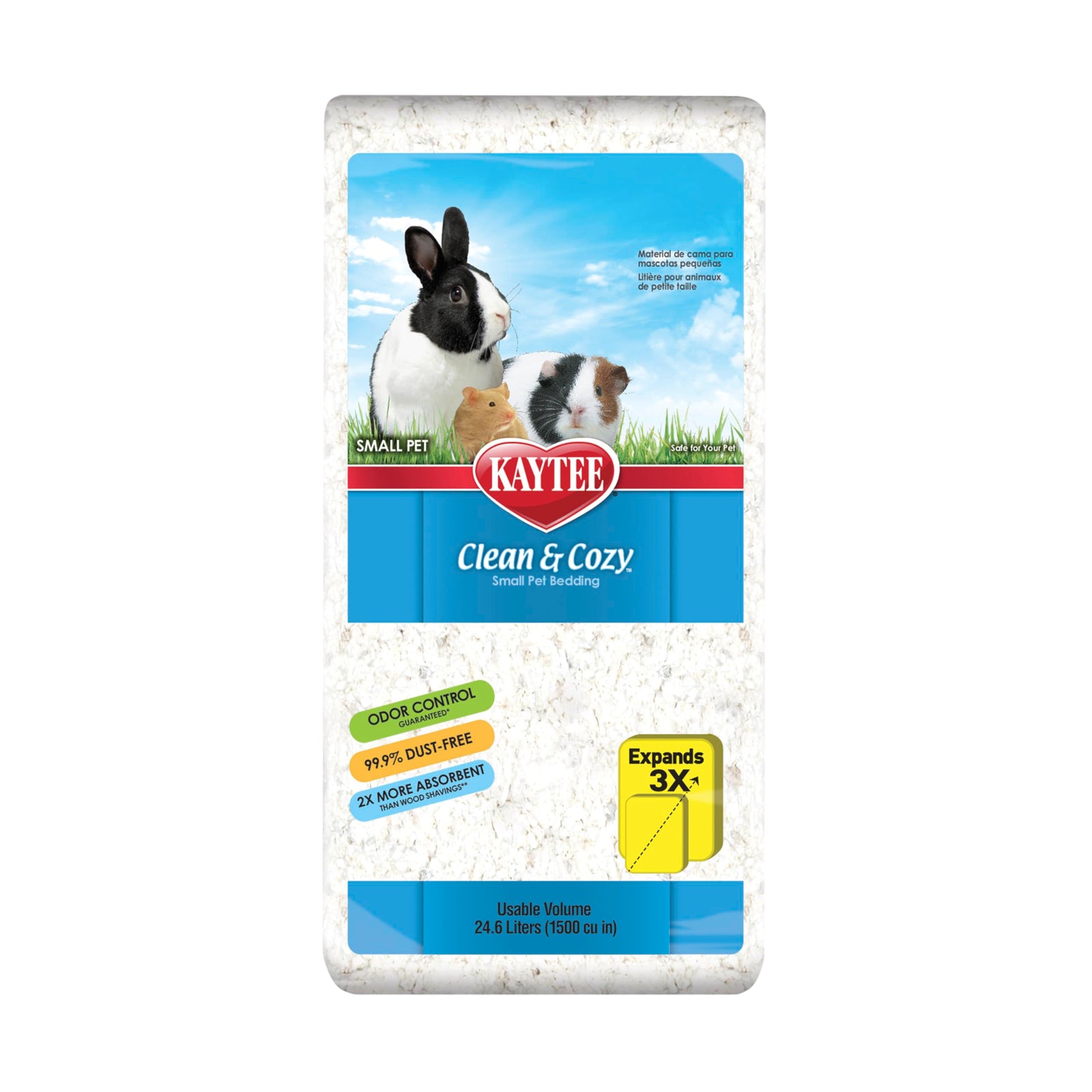 Kaytee Clean & Cozy White Paper Bedding for Small Pets
