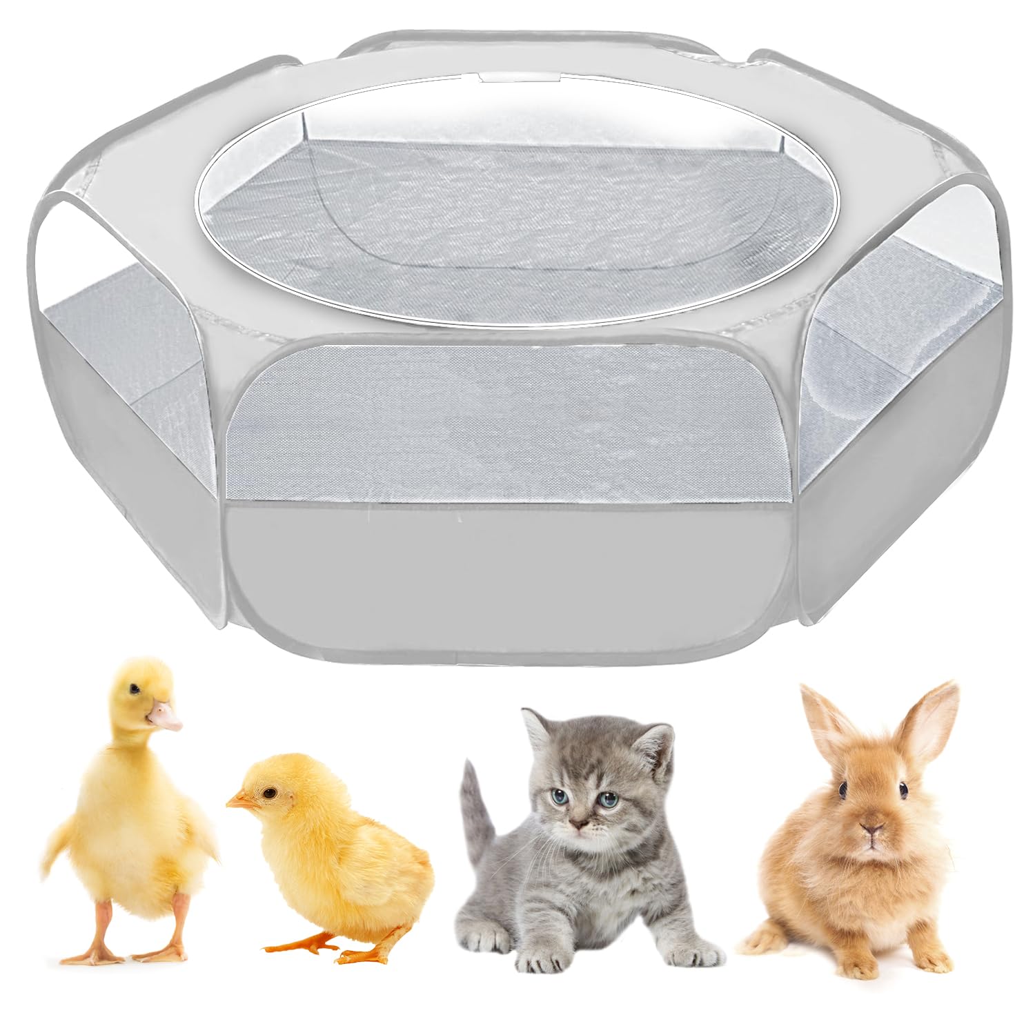 UWE Portable Waterproof Small Animal Playpen with Cover