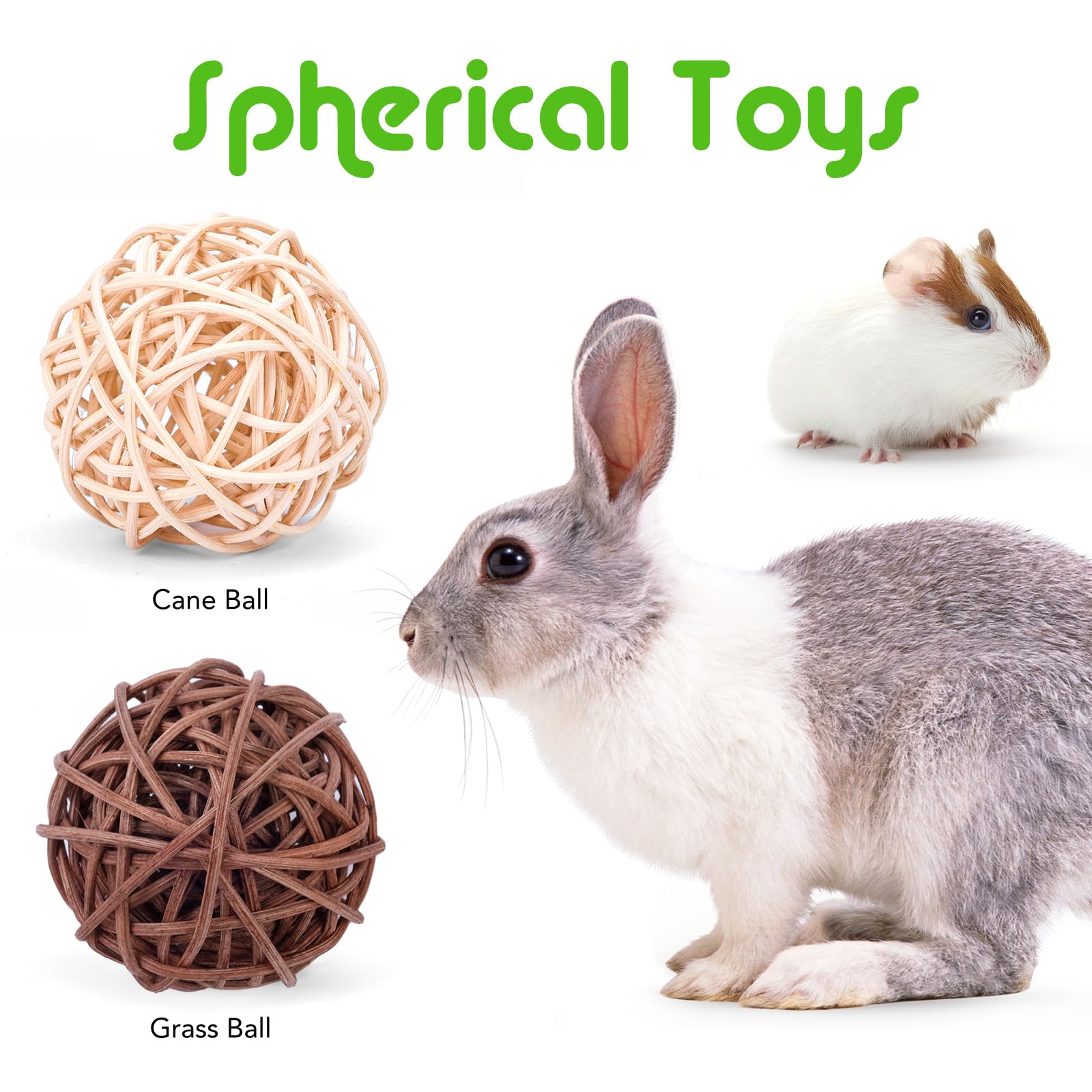 VESPRO Rabbit & Bunny Chew Toys for Small Pets