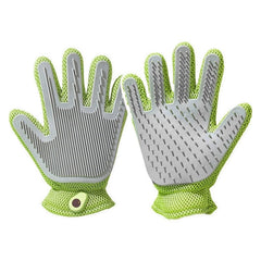 Two-Sided Silicone Pet Grooming & Hair Removal Gloves