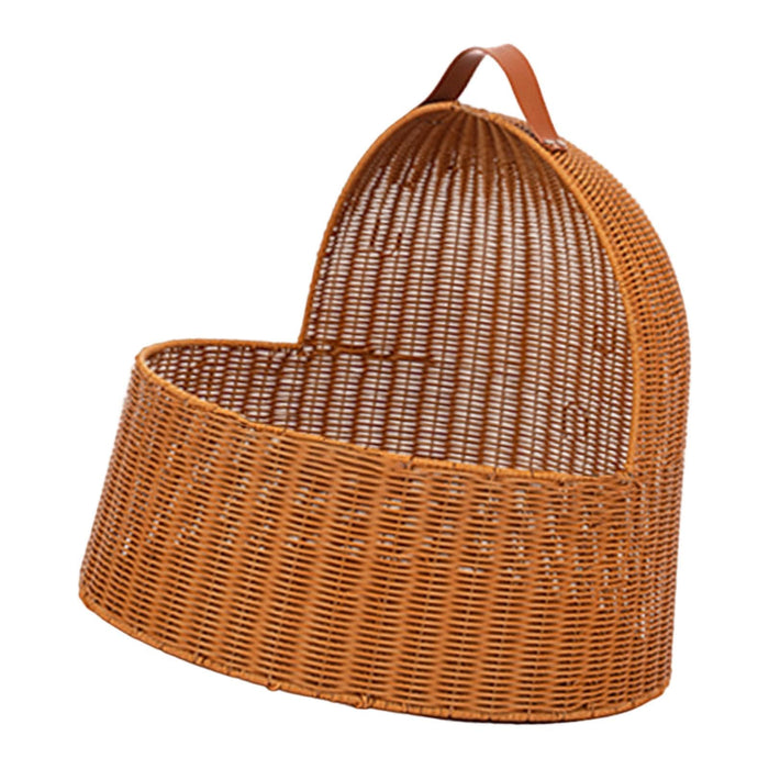 Bothyi Rattan-Style Cat Hideaway Bed with Cushion
