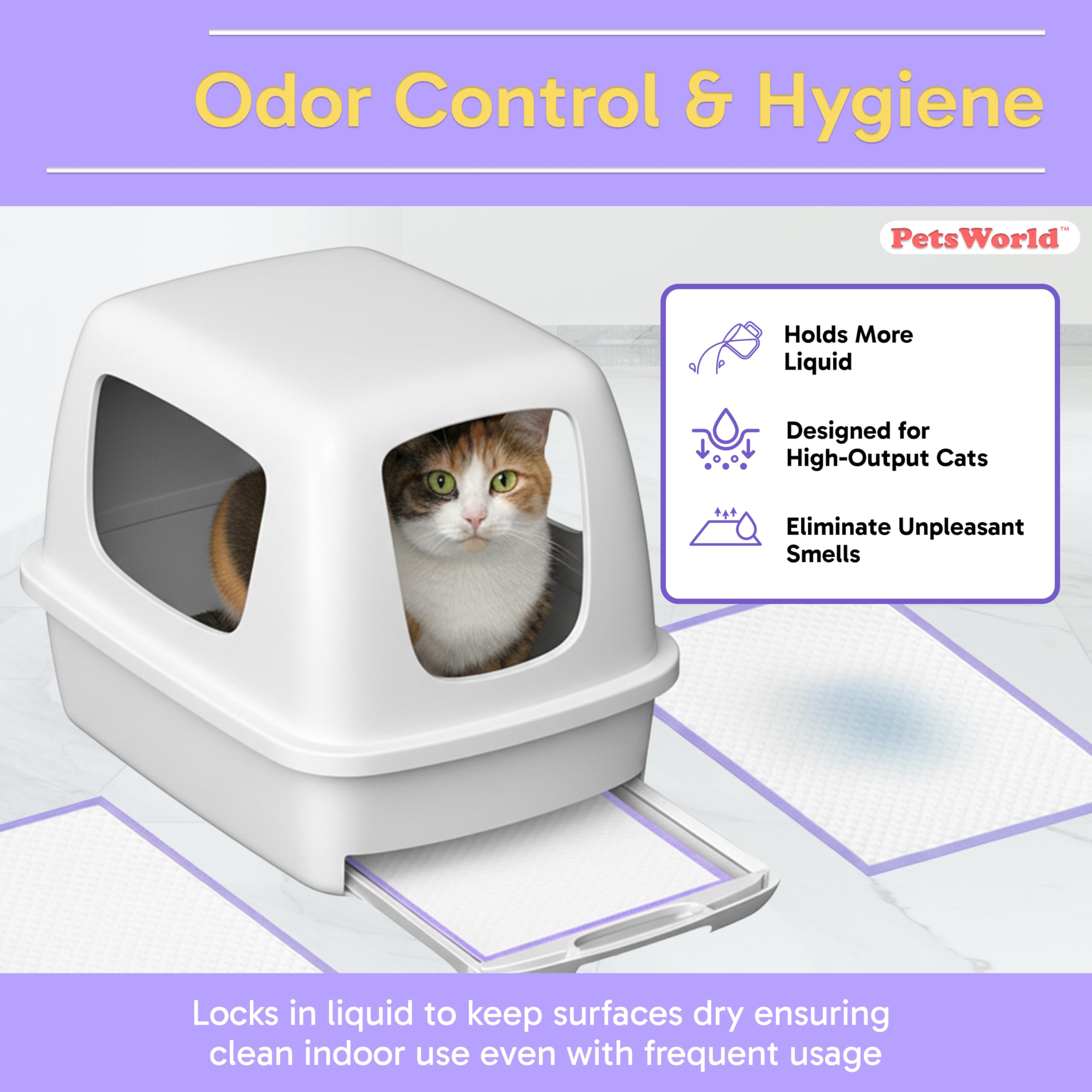 PETSWORLD Cat Pad Refills for Breeze Litter Systems