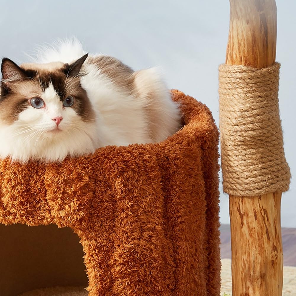 Multi-Level Cat Tower with Scratching Post, Nest & Toys