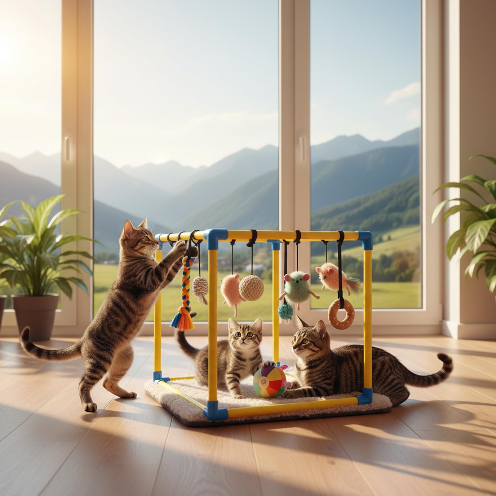 8-Piece Modular Hamster Activity Gym and Play Frame