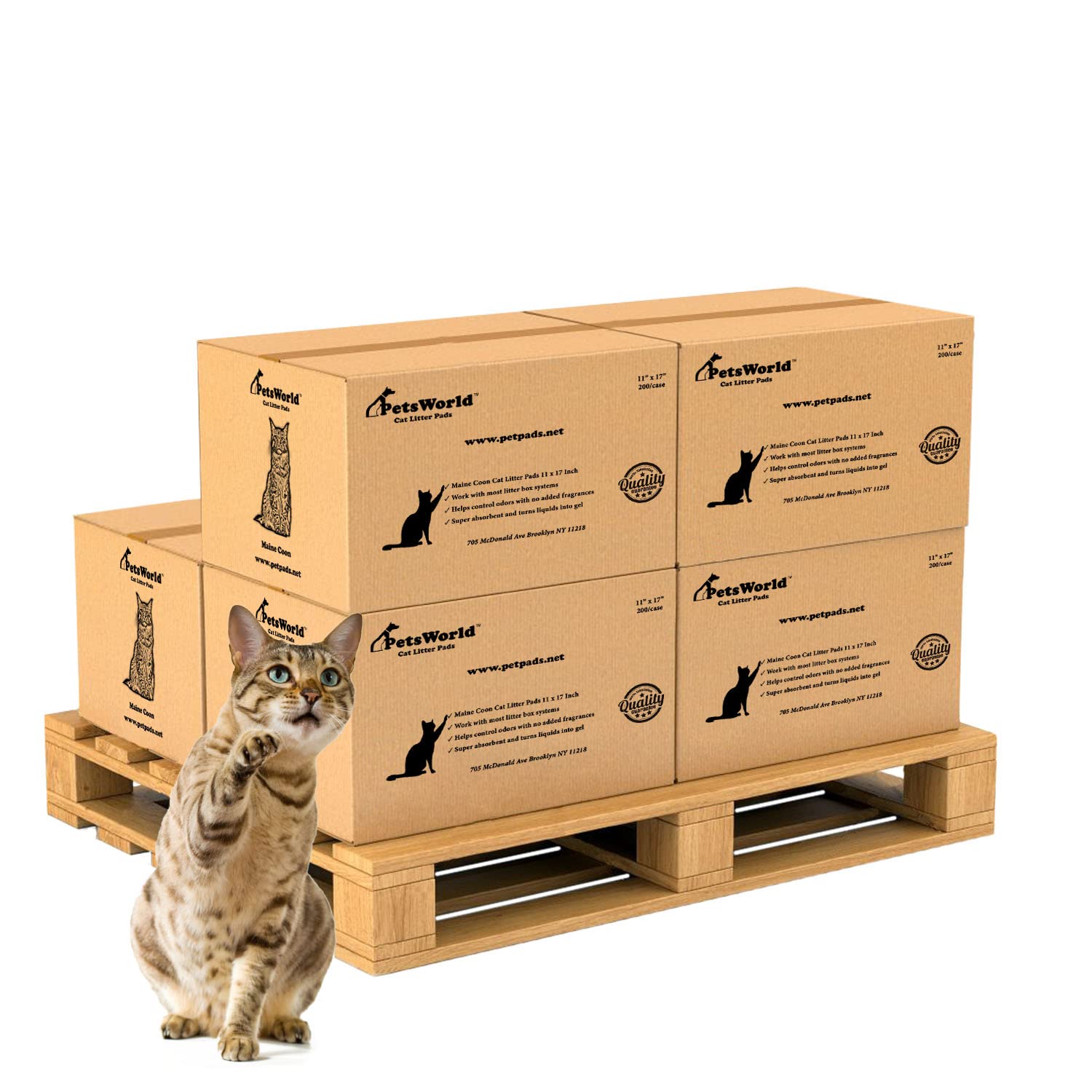 PETSWORLD Cat Pad Refills for Breeze Litter Systems