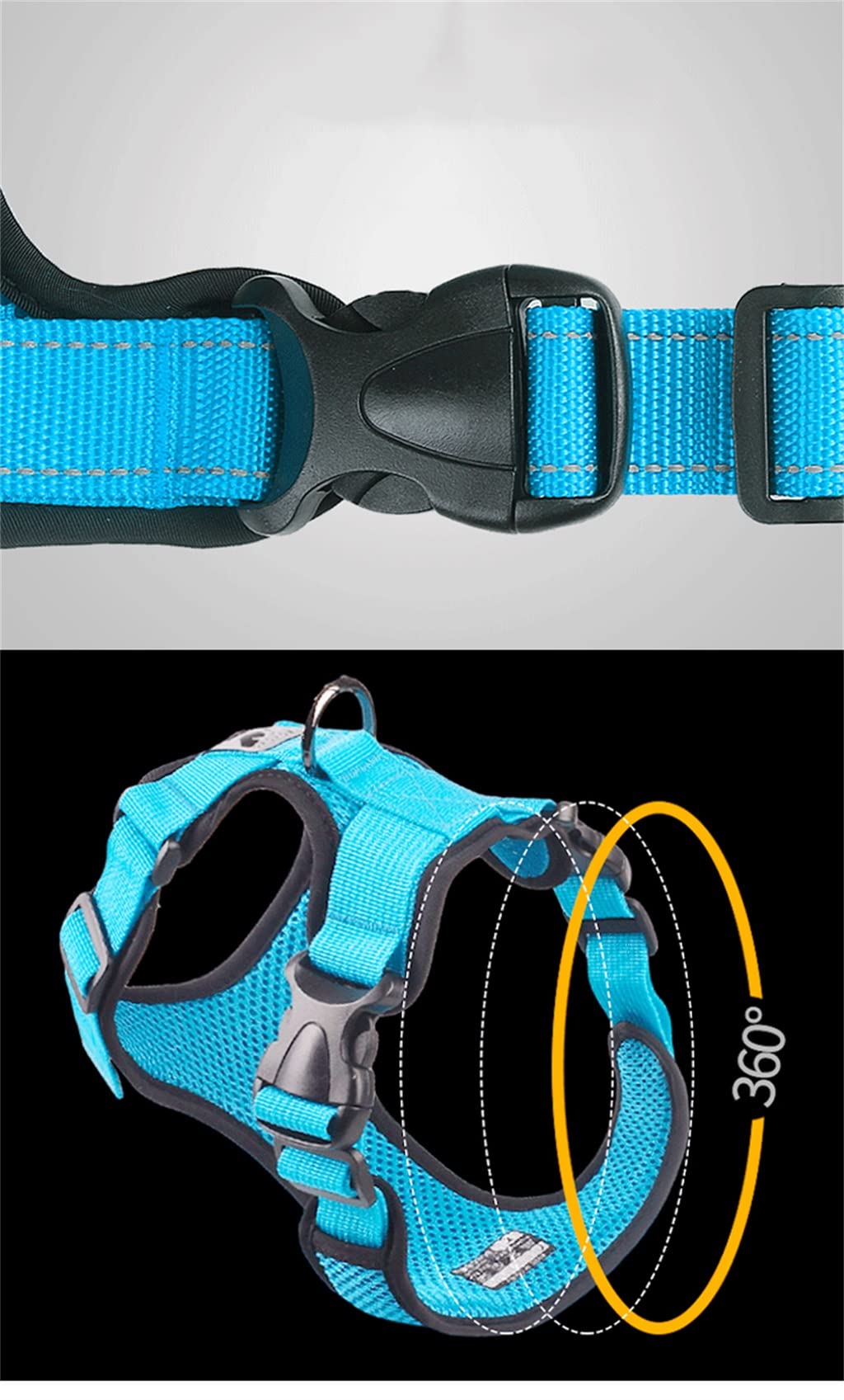 Adjustable Breathable Mesh Harness Vest for Dogs & Cats