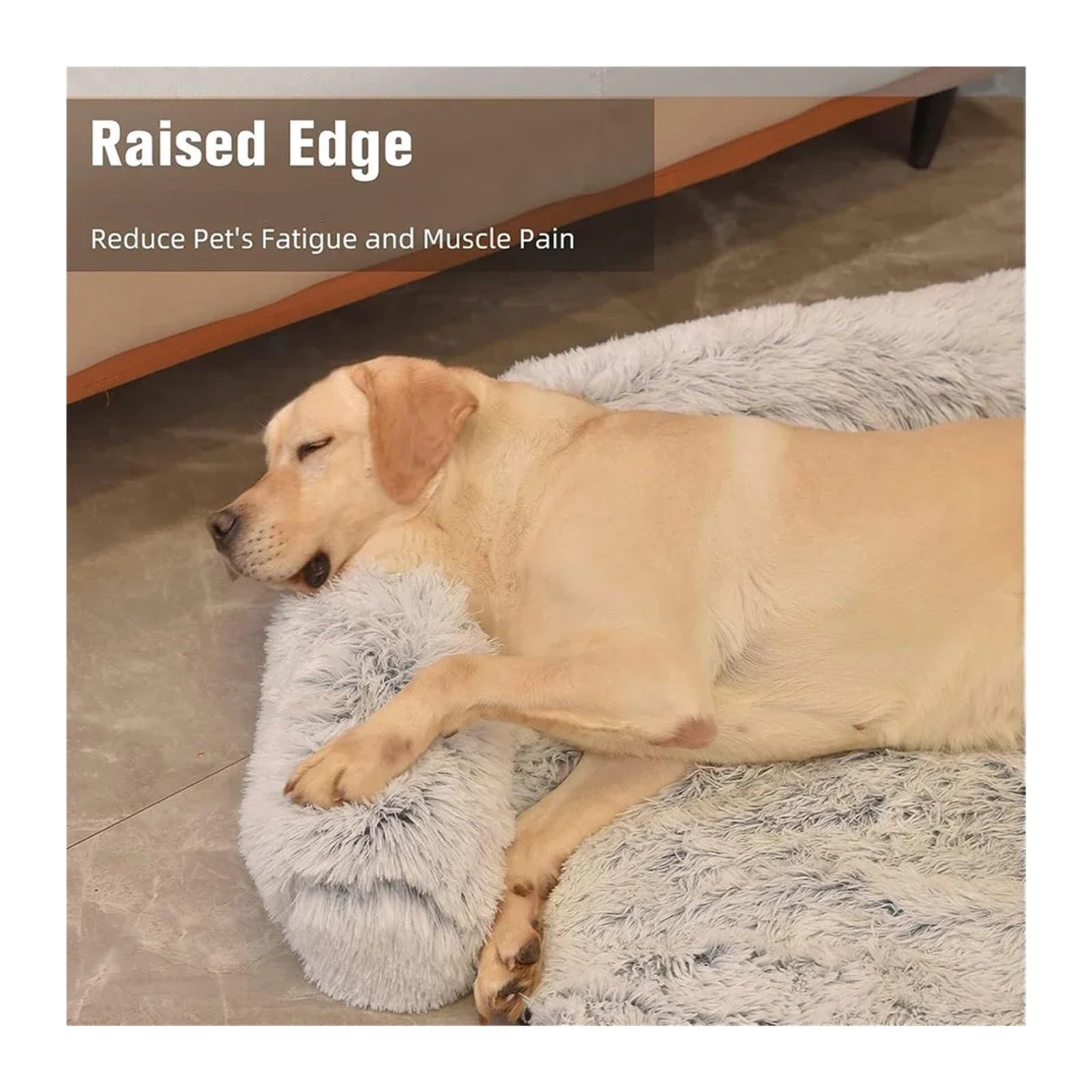 Washable Plush Sofa Bed for Large Dogs & Cats