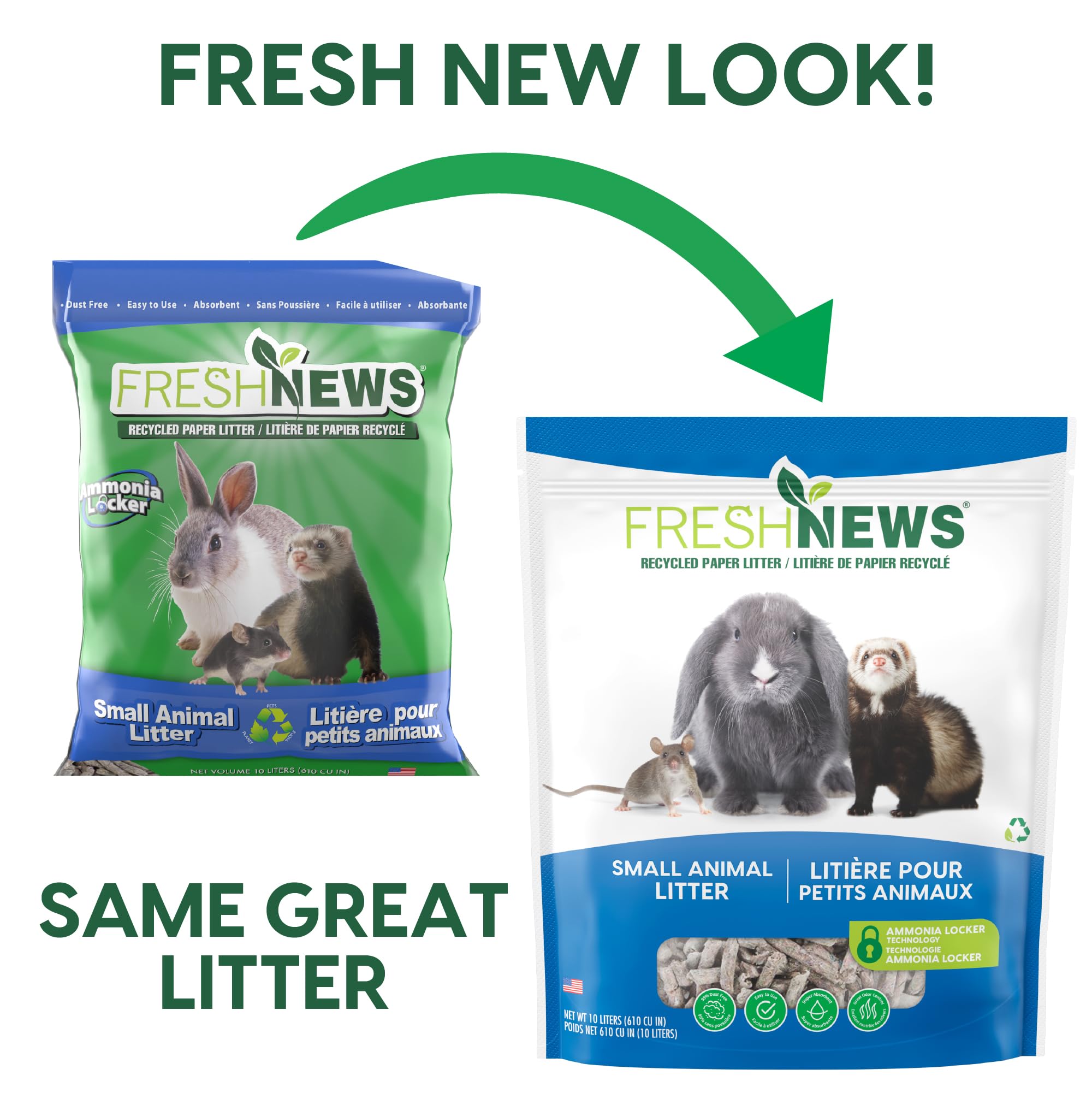 Fresh News Recycled Paper Bedding & Litter for Small Pets