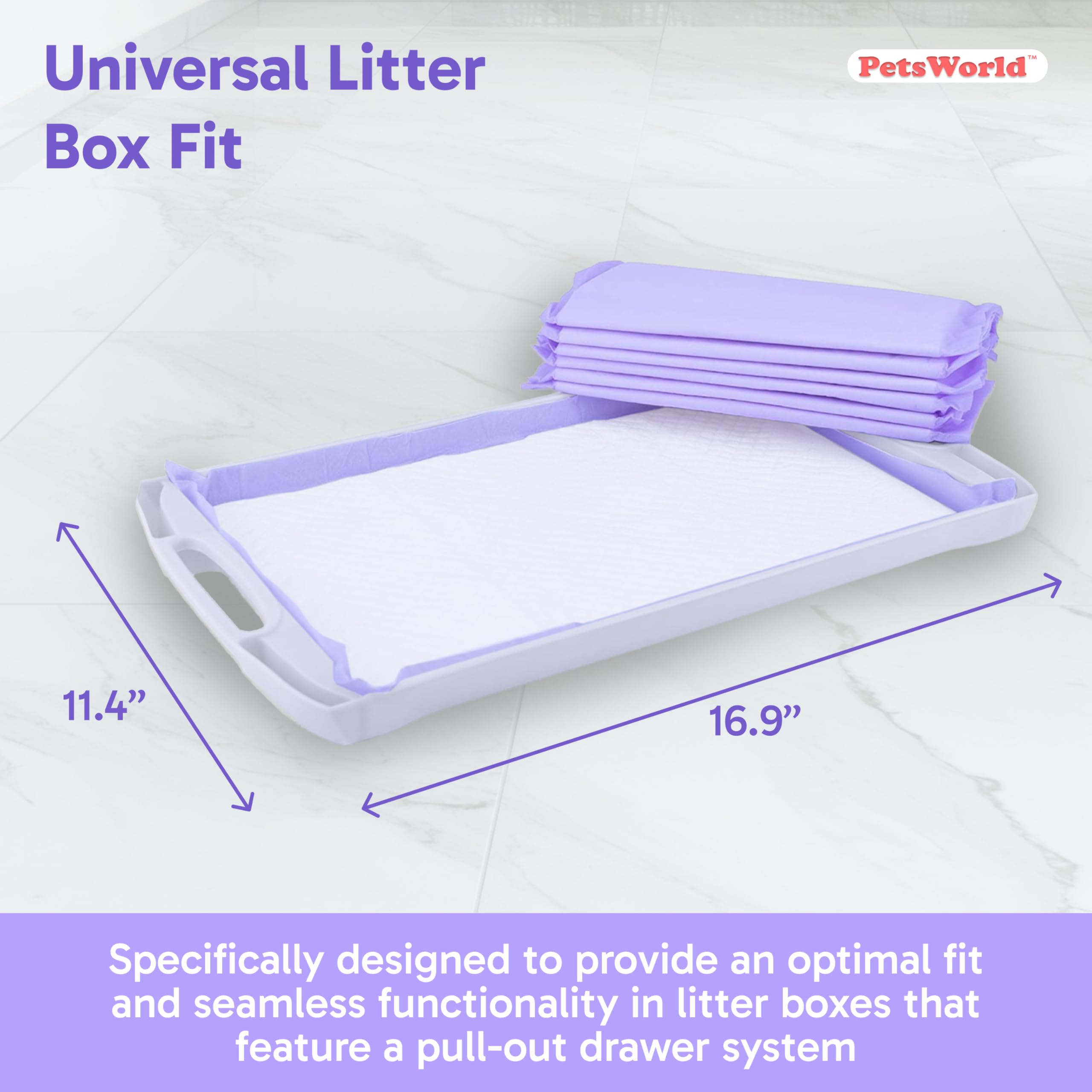 PETSWORLD Cat Pad Refills for Breeze Litter Systems