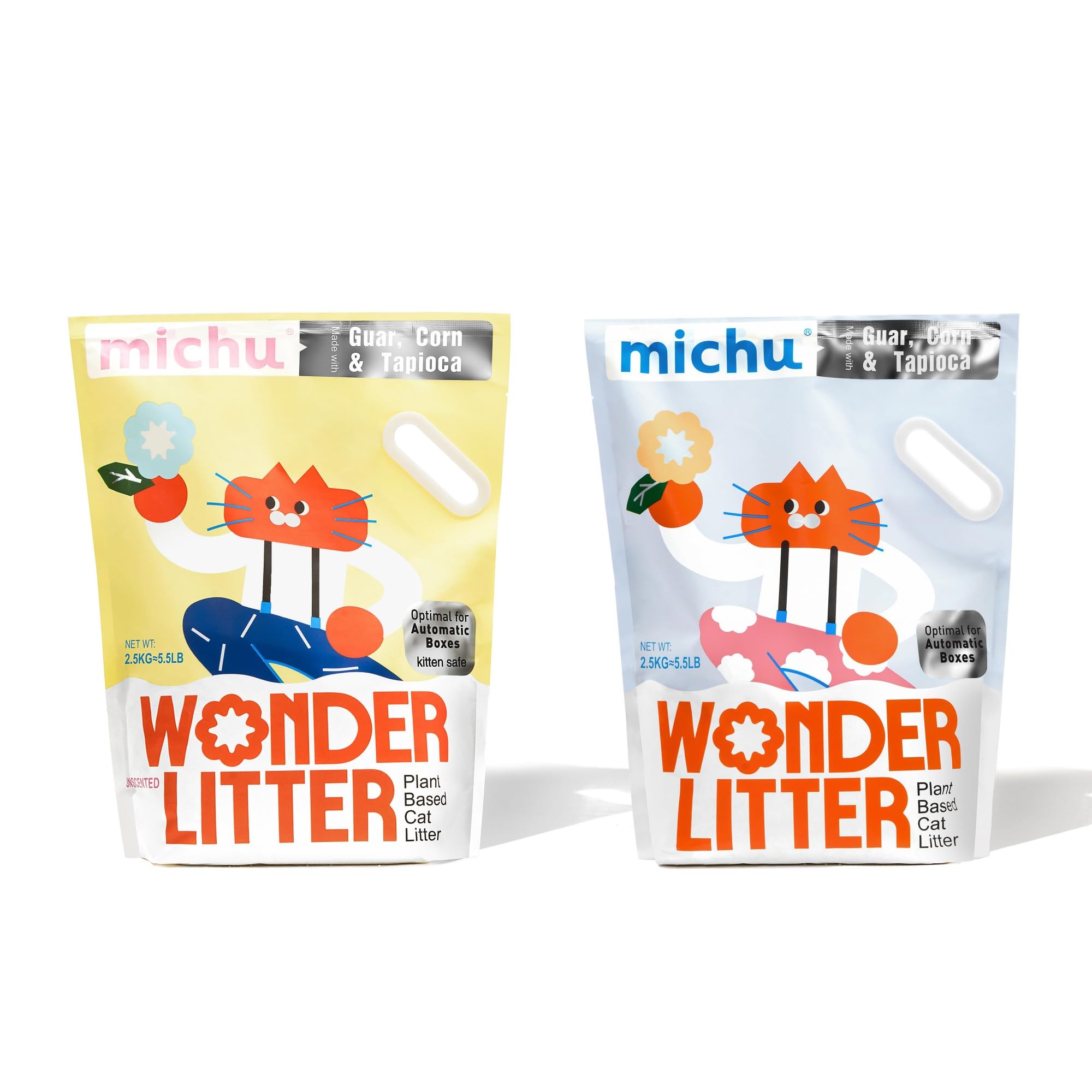 Michu Wonder Plant-Based Cat Litter for Automatic Boxes