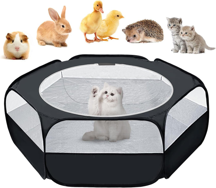 UWE Portable Waterproof Small Animal Playpen with Cover