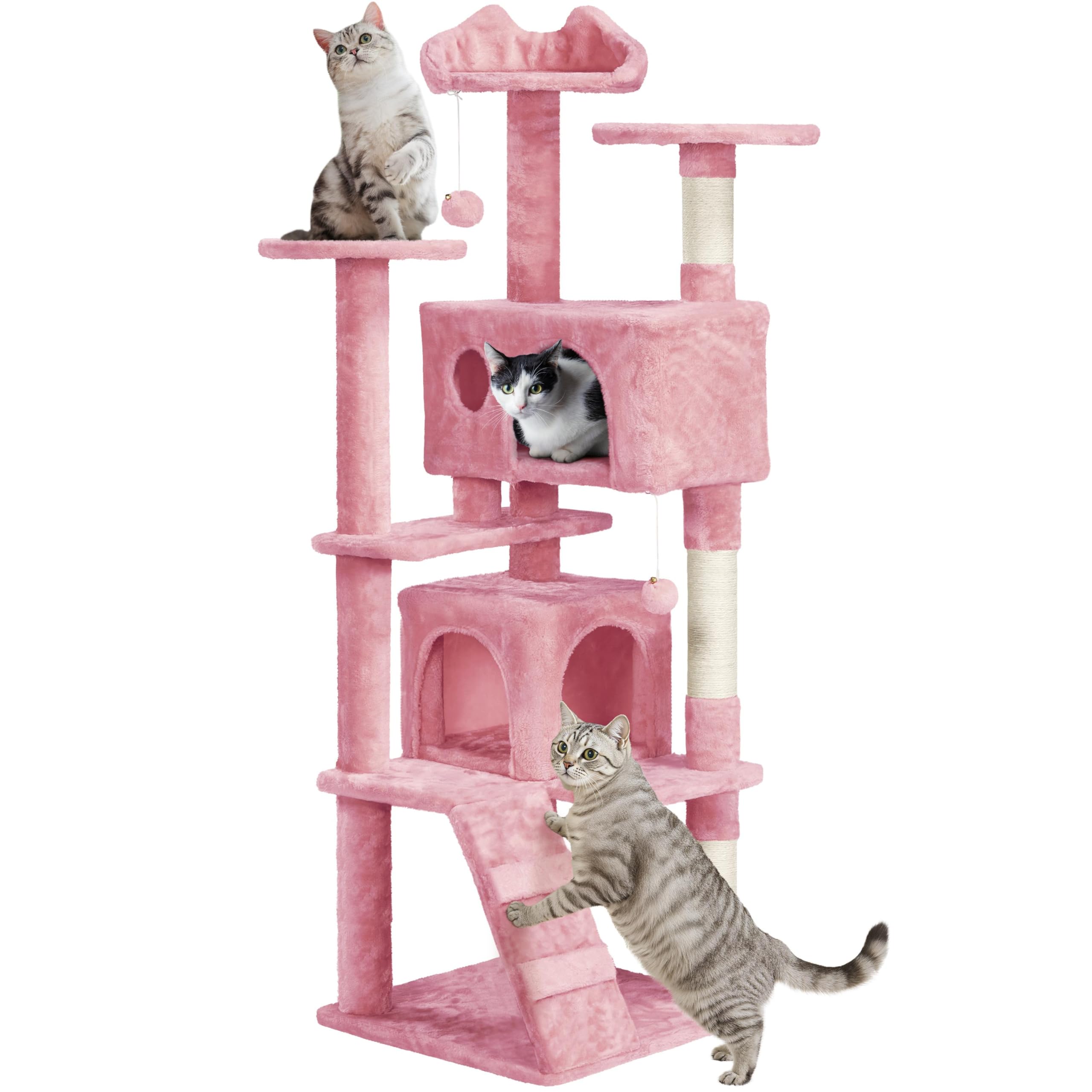 Yaheetech Cat Tree Tower with Condo & Scratching Post