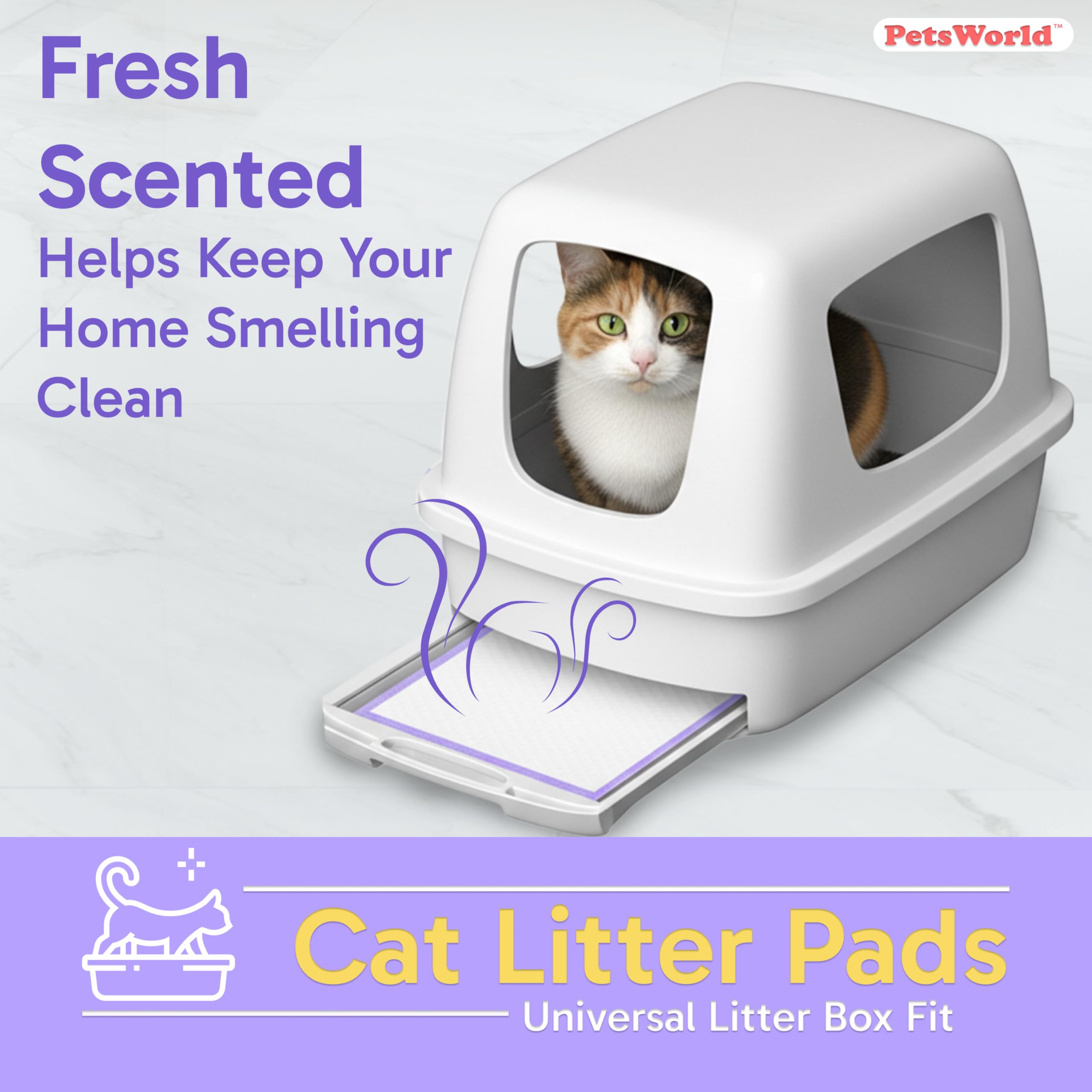 PETSWORLD Cat Pad Refills for Breeze Litter Systems