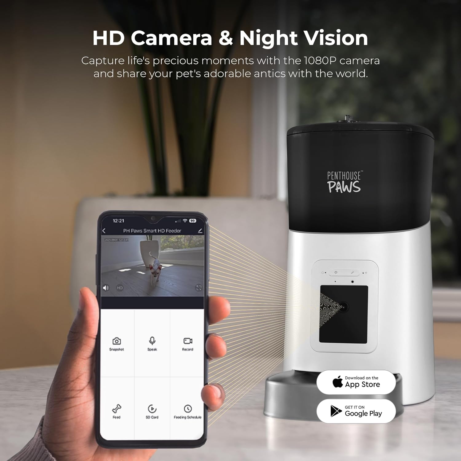 Penthouse Paws Smart Camera Feeder & Water Fountain Bundle