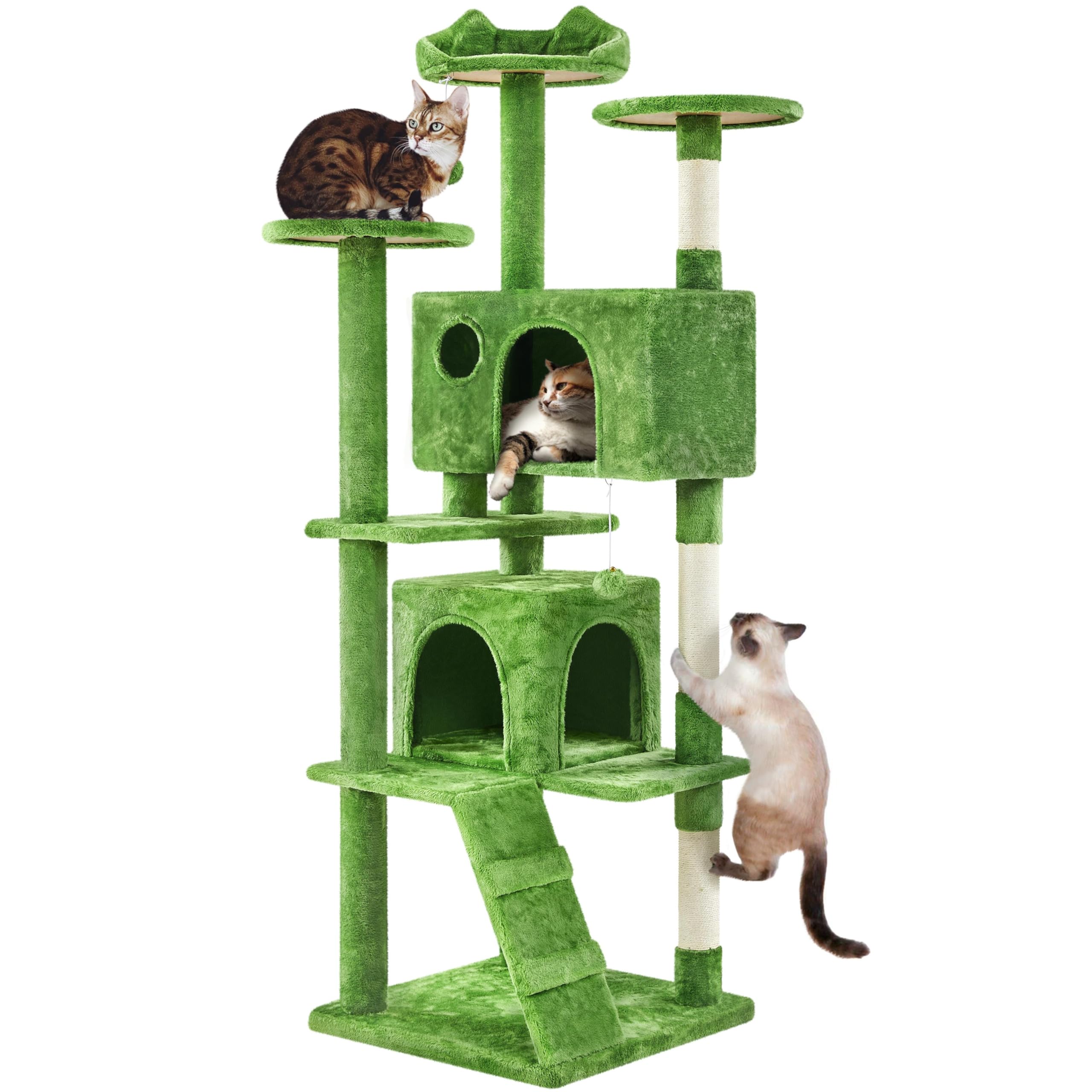 Yaheetech Cat Tree Tower with Condo & Scratching Post